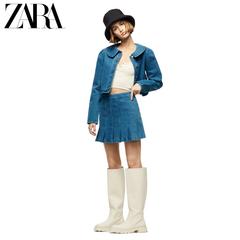 Zara ဒီဇိုင်းသစ် trf အမျိုးသမီးဝတ် ဂျင်းရောင် တိုတောင်းသောဂျာကင်အင်္ကျီ 06688002409