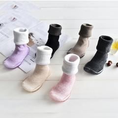 နှစ်စီးမတော်တဆဖြစ် ကလေး soft-ဘဝါးဖိနပ် Indoor ဖိနပ် အဆောက်အဦးအပြင် ကော်ကပ် အောက်ခံ ကလေးဖိနပ် ကလေး ဆွဲသည် ကတ္တီပါ ကလေးငယ်ဖိနပ်