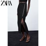 Zara ဒီဇိုင်းသစ် ကြယ်သီး ဆင်ယင်မွမ်းမံခြင်း နံရိုး စကပ် 04424172800