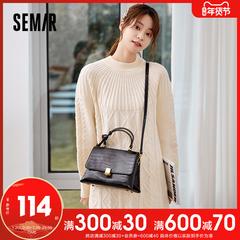 Semir messenger ကို Bag အမျိုးသမီး 2020 ဆောင်းရာသီ ဒီဇိုင်းသစ် ဇကာ အနီရောင် ရိုးရှင်းသော လက်ကိုင် ခရီးသည် အိတ် ရိုးရှင်းသော အိတ် တရာ ယူ ဘေးလွယ်အိတ်