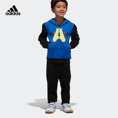 adidas စစ်ဗိုလ် ဇကာ adidas ကလေးများ ဝတ်စုံ လေ့ကျင့်ရေး သိုးမွှေးထိုး ဝမ်းဆက် dx1762 dx1763