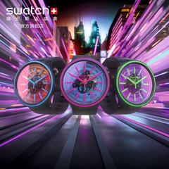 swatch Swatch ဆွစ်ဇာလန် လက်ပတ်နာရီ အမျိုးသားနှင့်အမျိုးသမီး 2020 ပစ္စည်းအသစ် နာရီမျက်နှာပြင် ခေတ်ဆန် ခေတ်မှီ အပေါက် စောင့်ကြည့်