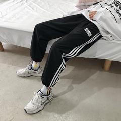 သုံး ပခုံး Sweatpants အမျိုးသား အပွ တည့်ပွ ကိုရီးယားလှိုင်း stream ဆိုဒ် ဆွဲ ကြိုး ခြေရှုံ့ နွေဦးနှင့်ဆောင်းဦးရာသီ တရာ ယူ ကိုးအချက်များ ပေါ့ပေါ့ပါးပါးဘောင်းဘီ