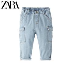 Zara ဒီဇိုင်းသစ် ကလေးကောင်လေး ကလေးများ လက်ဆောင် ဒီဇိုင်း ဂျင်းဘောင်းဘီ 00647501427