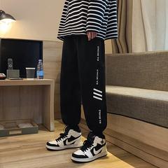 ပေါ့ပေါ့ပါးပါး Sweatpants အမျိုးသား ခြေရှုံ့ ဆွဲ ကြိုး အပွ ကိုရီးယားလှိုင်း stream တရာ ယူ ကျောင်းသား ins ဒီရေအမှတ်တံဆိပ် ဆိပ်ကမ်း လေတိုက် တည့်ပွ ဘောင်းဘီ