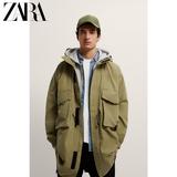 Zara ဒီဇိုင်းသစ် အမျိုးသားဝတ် အိတ်ကပ် က Parker အင်္ကျီ 01792411505