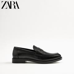 Zara ဒီဇိုင်းသစ် ယောက်ျားရဲ့ဖိနပ် အနက် Moka xin ဖိနပ် စီးပွားရေးလုပ်ငန်း တစ်ဦးကနင်း လှေ ဖိနပ် Loafers 12600720040