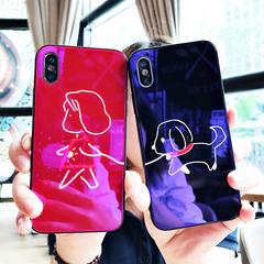 ပန်းသီး 6splus ဖုန်းနံပါတ်ဖြစ်ရပ်မှန် iphone6 ဖန် လူကြိုက်များအမှတ်တံဆိပ် Vibrato စုံတွဲ ဒီရေအမှတ်တံဆိပ် ins လေတိုက်ကွန်ယက် ငွေနှင့်အနီ အမျိုးသမီး