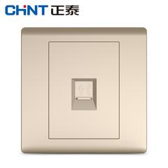 Chint switch socket panel ကို သစ် ရှမ်ပိန်ရွှေရောင် ဖုန်းနံပါတ် မျက်လုံးအိမ် 86 panel ကို