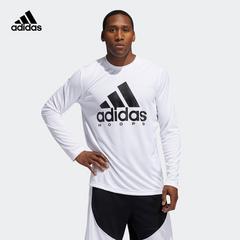 adidas စစ်ဗိုလ် ဇကာ adidas hoops ls အမျိုးသားဝတ် ဘတ်စကက်ဘော လက်ရှည် တီရှပ် gp4022