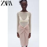 Zara ဒီဇိုင်းသစ် trf အမျိုးသမီးဝတ် ယက်သား အထုံး ဆင်ယင်မွမ်းမံခြင်း မီဒီ စကပ် 07385174633