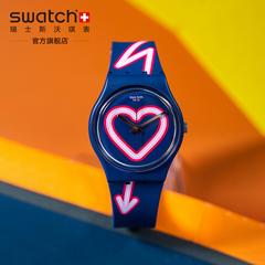 swatch Swatch ဆွစ်ဇာလန် လက်ပတ်နာရီ 2020 ပစ္စည်းအသစ် Valentine Day ကို ပိုက်ဆံ Love ခေတ်ဆန် Quartz အမျိုးသားနှင့်အမျိုးသမီး နာရီ gn267