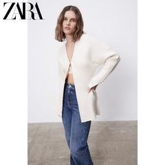 Zara ဒီဇိုင်းသစ် အကွဲ ဆင်ယင်မွမ်းမံခြင်း သိုးမွှေးထိုး အင်္ကျီ 05536147712