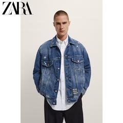 Zara ဒီဇိုင်းသစ် အမျိုးသားဝတ် ပန်းရိုက် ဂျင်းရောင် ဂျာကင်အင်္ကျီ အင်္ကျီ 06987471407