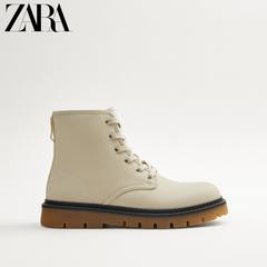 Zara ဒီဇိုင်းသစ် ယောက်ျားရဲ့ဖိနပ် အဖြူ ကြိုး ဘိနပ် မာတင် ဘိနပ် 12011720002