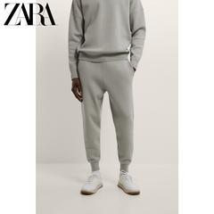 Zara ဒီဇိုင်းသစ် အမျိုးသားဝတ် မီးခိုး သိုးမွှေးထိုး ခြေရှုံ့ ရွရွပြေး အားကစား ဝေဘောင်းဘီ ပေါ့ပေါ့ပါးပါးဘောင်းဘီ 05536402916