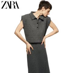 Zara ဒီဇိုင်းသစ် အမျိုးသမီးဝတ် သိုးမွေး ပိုလို ရှပ်အင်္ကျီ ကော်လံ စွပ်ကျယ် 01930030802