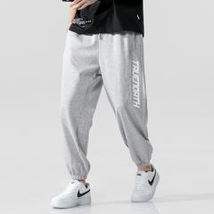 Sweatpants အမျိုးသား အပွ ခြေရှုံ့ ပေါ့ပေါ့ပါးပါး ဘောင်းဘီရှည် ခေတ်မှီ ကိုရီးယားလှိုင်း အမှတ်တံဆိပ် ပေါ့ပေါ့ပါးပါး တရာ ယူ ဘတ်စကက်ဘော တည့်ပွ Harlan ဝေဘောင်းဘီ