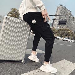 ဆောင်းရာသီ အမျိုးသား Sweatpants ဒီရေအမှတ်တံဆိပ် ဘောင်းဘီ ဝေဘောင်းဘီ ပေါ့ပေါ့ပါးပါးဘောင်းဘီ စုံတွဲ ခေတ်မှီ အထူ Vibrato ဇကာ အနီရောင် ins Beam ကိုခြေထောက်ဘောင်းဘီ