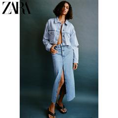 Zara ဒီဇိုင်းသစ် trf အမျိုးသမီးဝတ် မီဒီ ဂျင်းစကပ် စကပ် 08197091407