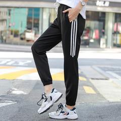 နူးညံ့သော 2020 ဒီဇိုင်းသစ် Sweatpants အမျိုးသမီး နွေဦးရာသီနဲ့နွေရာသီ Waichuan ပေါ့ပေါ့ပါးပါး အပွ ပေါ့ပေါ့ပါးပါး သေးငယ်လိုက် ခြေလျင် ဘောင်းဘီ