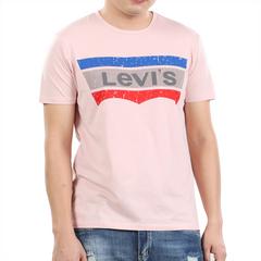 Levi's စာတန်းပါ ပေါ့ပေါ့ပါးပါး လည်ဝိုင်း အမျိုးသားဝတ် တီရှပ် 006272