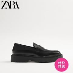 Zara ယောက်ျားရဲ့ဖိနပ် အနက် နင် ဖိနပ်အောက်ခံ နွားသားရေ သားရေ တစ်ဦးကနင်း လှေ ဖိနပ် Loafers Boat Shoe 12620620040