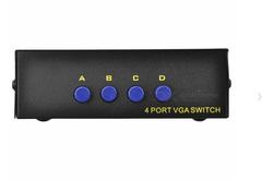 VGA switcher လေး ဝင် တစ် 4 ဝင် 1 အဆိုပါလျှပ်စစ်မီး ဦးနှောက် ဗီဒီယိုကို ပြသ converter HD ကို Huzhuan VGA switcher