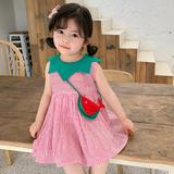 မိန်းကလေး ဂါဝန် နွေရာသီဝတ် 2020 ဒီဇိုင်းသစ် ကိုရီးယား အနောက်တိုင်းစတိုင် ကလေး နွေရာသီ စကပ်ရှည် သား မိန်းကလေး ကလေး မင်းသမီး စကပ်
