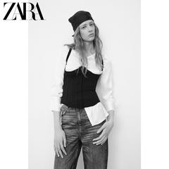 Zara ဒီဇိုင်းသစ် အမျိုးသမီးဝတ် သိုးမွှေးထိုး ခါး ပိတ် 02142003800