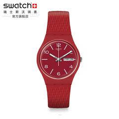 swatch Swatch ဆွစ်ဇာလန် လက်ပတ်နာရီ Bauhaus စီးရီး လေဆာ ကြောကျပနျး Redstone အင်္ဂလိပ် နာရီ gr710