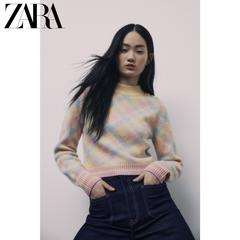 Zara ဒီဇိုင်းသစ် အမျိုးသမီးဝတ် လက်ရှည် လည်ဝိုင်း သိုးမွှေးထိုး ဆွယ်တာအင်္ကျီ 05755012050