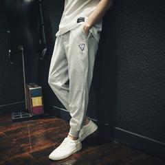 နွေရာသီ အပါးဒီဇိုင်း ပေါ့ပေါ့ပါးပါး Sweatpants အမျိုးသား အပွ ခြေဘဝါး ကုသ သိုးမွှေးထိုး ဝေဘောင်းဘီ ခေတ်မှီ ဆိုဒ် Harlan ခြေရှုံ့ ဘောင်းဘီ ဒီရေကျ