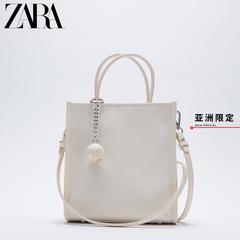 Zara ဒီဇိုင်းသစ် လက်ကိုင်အိတ် အာရှတိုက် ကန့်သတ် အလင်း ဝါနုရောင် canvas အစ Mini Oblique Kua စျေးဝယ် အိတ် 16831710002