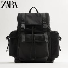 Zara ဒီဇိုင်းသစ် M ကအထုပ် အနက် စူးစမ်းသူ မြင့်မားသောစွမ်းရည် နိုင်လွန် ခရီးသည်ပခုံးပိုးအိတ် 13222720040