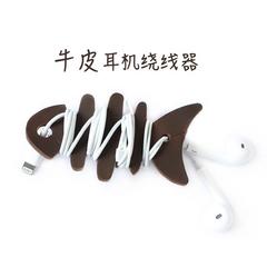 နေမင်း ငါးရိုး headphone winder device သားရေအစစ် hub အရူးမြင်း နွားသားရေ နားကြပ် usb သိုလှောင် ဒေတာကိုလိုင်း Splitter