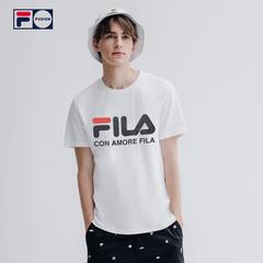 Fila Fusion ကို Fila က Man လက်တို တီရှပ် 2020 နွေဦးရာသီ လေဝင်လေထွက် ပေါ့ပေါ့ပါးပါး အားကစား လည်ဝိုင်း တရာ ယူ တို