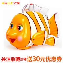 Huile တတျမွောကျသော Clownfish ကစားစရာ ငါး  ငါးလွှဲ လျှပ်စစ် တိရိစ္ဆာန် 360ဒီဂရီလှည့် အနီအောက်ရောင်ခြည် induction ငါး  Vibrato ကစားစရာ