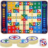 မွေးကင်းစနှင့် Ludo ကလေး Ludo ကော်ဇော ကစားစရာ ကလေး Family ဂိမ်း စစ်တုရင် စောင် သားသမီးရဲ့ကစားစရာအရုပ်