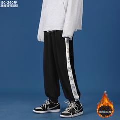 ပေါင်း ကတ္တီပါ Sweatpants အမျိုးသား ဆောင်ဦးနှင့်ဆောင်းရာသီဒီဇိုင်း တည့်ပွ အပွ ဆိုဒ် ခြေရှုံ့ ဘောင်းဘီ ကျောင်းသားများသိတင်း stream တရာ ယူ အထူ ပေါ့ပေါ့ပါးပါး ဝေဘောင်းဘီ