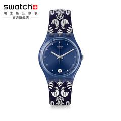 swatch Swatch ဆွစ်ဇာလန် လက်ပတ်နာရီ ကျဆုံးခြင်းနှင့်ဆောင်းရာသီ ပစ္စည်းအသစ် အပြာ C32 Brocade ပုဂ္ဂိုလ် စောင့်ကြည့် gn413