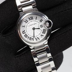 Cartier  ဓါတ်ခဲနာရီ   အဝိုင်းပုံ   အလူမီနီယံအိုး အလူမီနီယံကြိုးလူငယ်ခေတ်မှီစတိုင်  30မီတာရေစိုခံ  အမျိုးသမီး ဝတ်    နာရီ လက်ပတ်နာရီ  020224