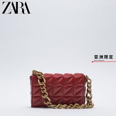 Zara ဒီဇိုင်းသစ် လက်ကိုင်အိတ် အနီရောင် ရွှေရောင် သံကြိုး မီဒီ ဂျိုးကြား ရှေးရိုးရာစတိုင် ဘေးလွယ်အိတ် 16833710020