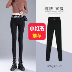 Black က leggings အမျိုးသမီး Waichuan နွေဦးနှင့်ဆောင်းဦးရာသီ ဆောင်းရာသီ ပေါင်း ကတ္တီပါ 2020 အထူ ဒီဇိုင်းသစ် သိသိသာသာခါး ပိန်သော တရာ ယူ ခြေဘဝါး ဘောင်းဘီရှည် သား