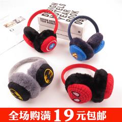 ကလေး Earmuffs ဆောင်းရာသီ ချစ်စရာကာတွန်း Superman Spider-Man ကတ္တီပါအမွေး အနွေးထိန်း နား အိတ် ကျောင်းသား နား အဖုံး သား ယောက်ျားလေး Earmuffs