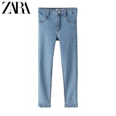 Zara ဒီဇိုင်းသစ် ကလေးဝတ် မိန်းကလေး ultra မြင့်မားခါး ကြပ်သော ဂျင်းဘောင်းဘီ 05252700400