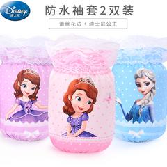 Disney မင်းသမီး ကလေး Cuff မိန်းကလေး ချစ်စရာ ရေစိုခံ ဆန့်ကျင် ညစ်သော ပန်းအနား ဇာ ဆောင်းဦးရာသီနှင့်ဆောင်းရာသီ ကလေး ကလေး ကာကွယ်စောင့်ရှောက်ရေးစွပ်အိတ်