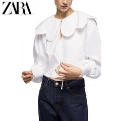 Zara ဒီဇိုင်းသစ် ဖြတ်ဆက် လည်ဝ ရှပ်အင်္ကျ ီ 05580004250