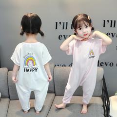 ကလေး တစ်ဆက်တည်း ညဝတ်အင်္ကျီ နွေရာသီ ယောက်ျားလေးမိန်းကလေး လေဝင်လေထွက် ဂွမ်း အဲယားကွန်း/Air Condition အဝတ် ကလေးများ ကလေး ဆန့်ကျင် ကန် အိမ်တွင်းဝတ်အင်္ကျီ နွေရာသီ ပါးသော