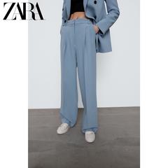 Zara အစောပိုင်းနွေဦး ဒီဇိုင်းသစ် အမျိုးသမီးဝတ် အကျယ် tube အရှည် ဘောင်းဘီ 02761047403